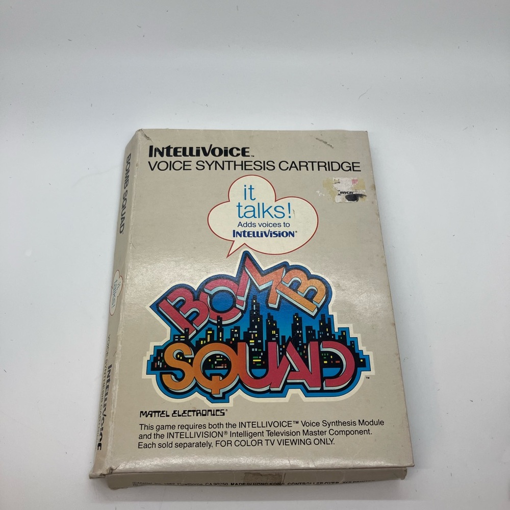 Mattel Intellivoice Voice Synthesis Cartridge - White and Blue